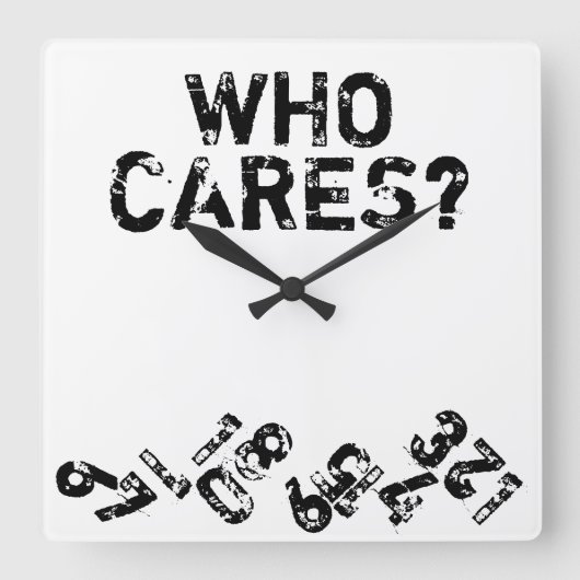 Wer fallende Zahl-Wanduhr sich interessiert Quadratische Wanduhr (Vorderseite)