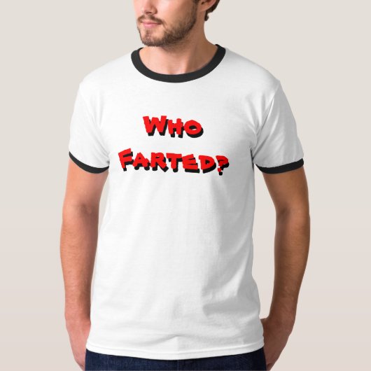 Wer Farted (schwarzer Wecker) T-Shirt (Vorderseite)
