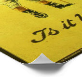 Wer fehlt? Bist du es? Vintage Einstellungsposten Poster (Ecke)