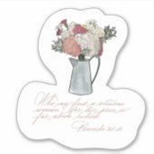 Wer findet eine tugendhafte Frau? Aufkleber (Vorderseite)