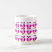 Wer? Frau Owl Cartoon Mug Kaffeetasse (Mittel)
