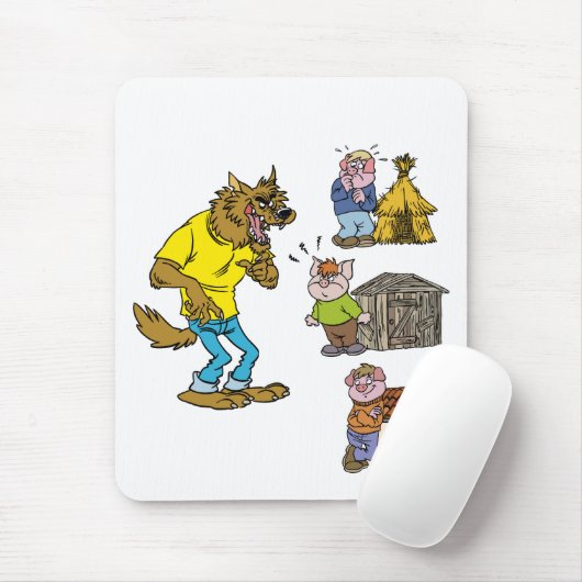 Wer fürchtet den Big Bully Wolf? Mousepad (Mit Mouse)