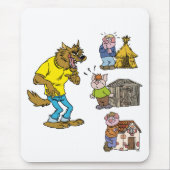 Wer fürchtet den Big Bully Wolf? Mousepad (Vorne)
