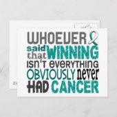 Wer Gebärmutterhalskrebs gesagt hat Postkarte (Vorne/Hinten)