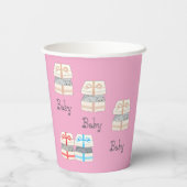 Wer geboren überrascht Baby Pappbecher (Rückseite)