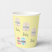 Wer geboren überrascht Baby Pappbecher (Rückseite)