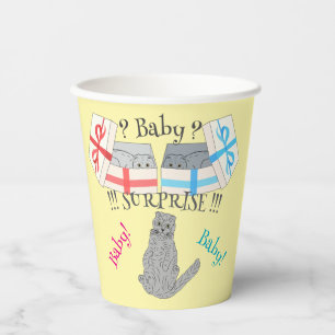 Wer geboren überrascht Baby Pappbecher