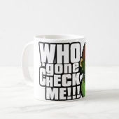 Wer 'gegangener Karo ich Kaffeetasse (Vorderseite Links)