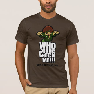 Wer gegangener Karo ich! vertikal T-Shirt