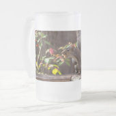 Wer geht dort Mattierte Tasse? Mattglas Bierglas (Vorderseite Links)