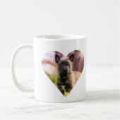 Wer gerettet hat, wem Dog Paw Liebe Foto druckt Kaffeetasse (Links)
