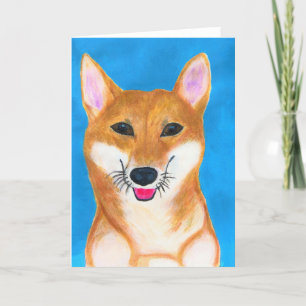 Wer Gerettet hat, wer Shiba in Note Card<Blank Ins Einladung
