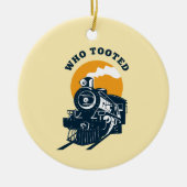 Wer getootet hat, Triebfahrzeugführer und Triebzug Keramik Ornament (Vorne)
