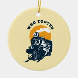 Wer getootet hat, Triebfahrzeugführer und Triebzug Keramik Ornament