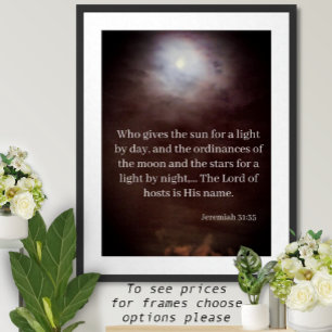 Wer gibt die Sonne zum Licht am Tag... Poster