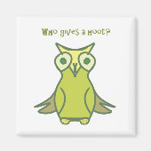 Wer gibt ein Hoch 2 Zoll Square Magnet (Vorne)