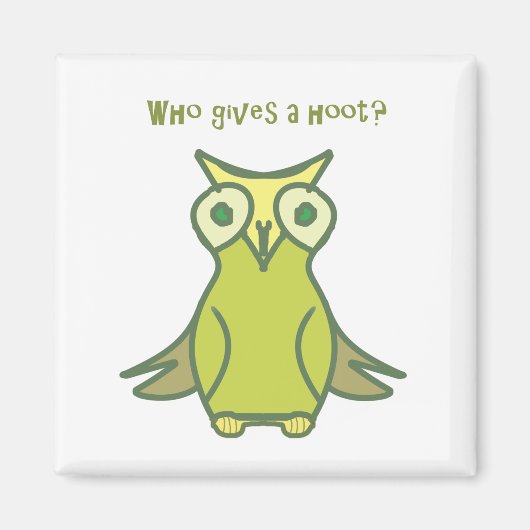 Wer gibt ein Hoch 2 Zoll Square Magnet (Vorne)