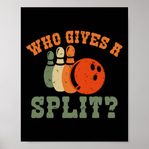 Wer gibt ein Split Bowling Team Bowler Poster