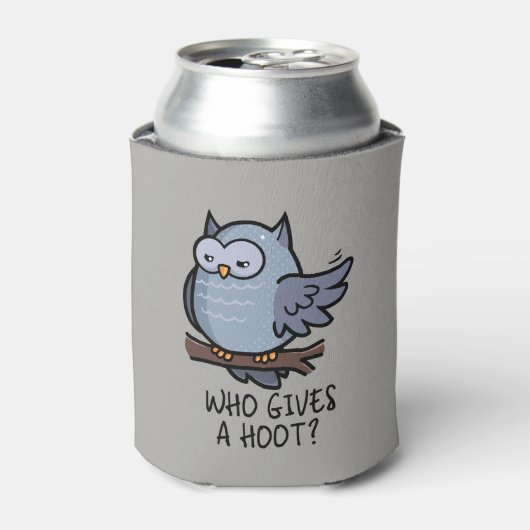Wer gibt eine Hoot? Dosenkühler (Kanne Vorderseite)