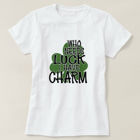 Wer Glück braucht, ich habe einen Arm T-Shirt (Design vorne)
