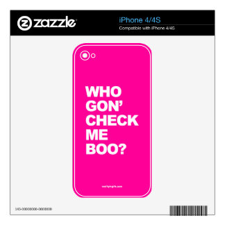 Wer Gon Karo ich Boo? - iPhone 4 Haut Skins Für Das iPhone 4