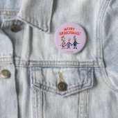 Wer hält Händchen Frohe Grinchmas Button (Beispiel)