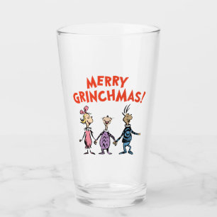 Wer Händchen hält, frohe Grinchmas Glas