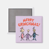 Wer Händchen hält, frohe Grinchmas Magnet (Vorderseite/Rückseite)
