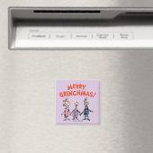 Wer Händchen hält, frohe Grinchmas Magnet (In Situ (Geschirrspüler))