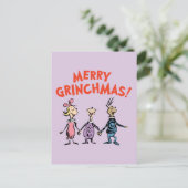 Wer Händchen hält, Frohe Grinchmas Postkarte (Stehend Vorderseite)