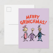 Wer Händchen hält, Frohe Grinchmas Postkarte (Vorne/Hinten)