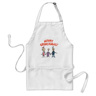 Wer Händchen hält, frohe Grinchmas Schürze
