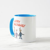 Wer Händchen hält, frohe Grinchmas Tasse (Vorderseite Links)