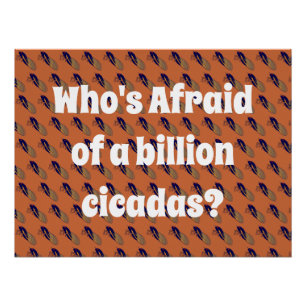 Wer hat Angst vor einer Milliarde Kikadas? Poster