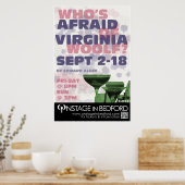 WER HAT ANGST VOR VIRGINIA WOOLF? POSTER (Küche)