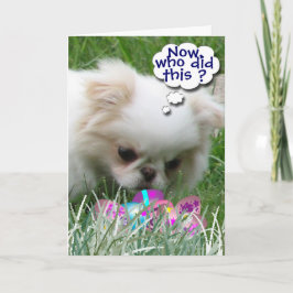 Wer hat das getan? feiertagskarte