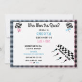 Wer hat das Rassengeschlecht aufgedeckt Funny Sper Einladung (Vorderseite)