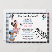 Wer hat das Rassengeschlecht aufgedeckt Funny Sper Einladung (Vorderseite)