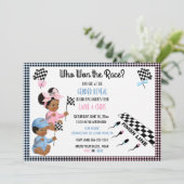 Wer hat das Rassengeschlecht aufgedeckt Funny Sper Einladung (Stehend Vorderseite)