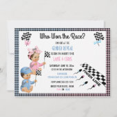 Wer hat das Rassengeschlecht aufgedeckt Funny Sper Einladung (Vorderseite)