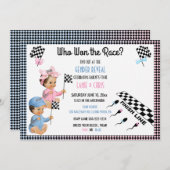 Wer hat das Rassengeschlecht aufgedeckt Funny Sper Einladung (Vorne/Hinten)