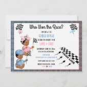 Wer hat das Rassengeschlecht aufgedeckt Funny Sper Einladung (Vorderseite)