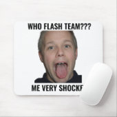 Wer hat das Team geblitzt Lustiges Gamer-Mauspad Mousepad (Mit Mouse)