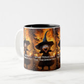 Wer hat das Thermostat angefasst? Zweifarbige Tasse (Vorderseite Links)