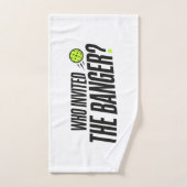Wer hat den Banger eingeladen? Pickleball-Handtuch Handtuch (Handtuch)