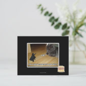 Wer hat die dunkle Seite erfunden? Postkarte (Stehend Vorderseite)