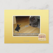 Wer hat die dunkle Seite erfunden? Postkarte (Vorderseite)