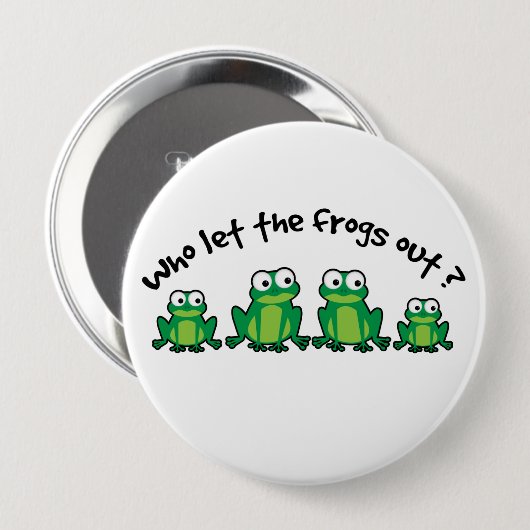 Wer hat die Frösche Gelassen? Button (Vorne & Hinten)