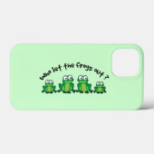 Wer hat die Frösche Gelassen? Case-Mate iPhone Hülle (Rückseite (Horizontal))