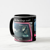 Wer hat die Hunde gelassen? Tasse (Vorderseite Links)